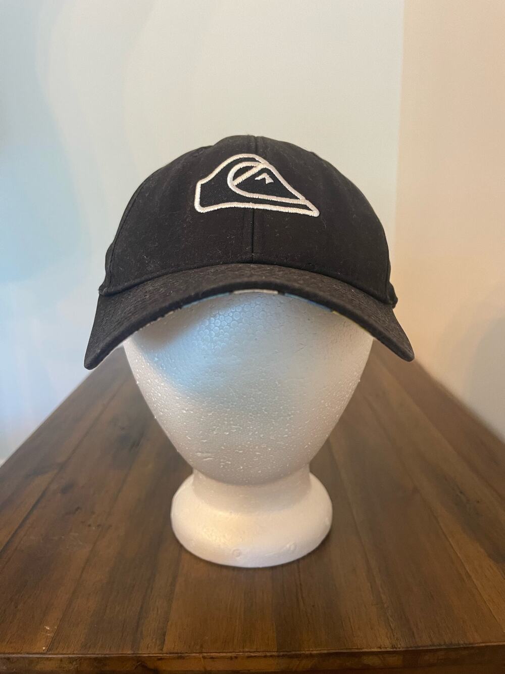 Black Quiksilver Baseball Hat w/ Designed Brim